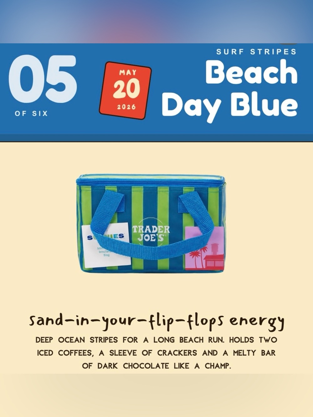 LIMITED OFFICIAL Trader Joe’s mini insulated tote
